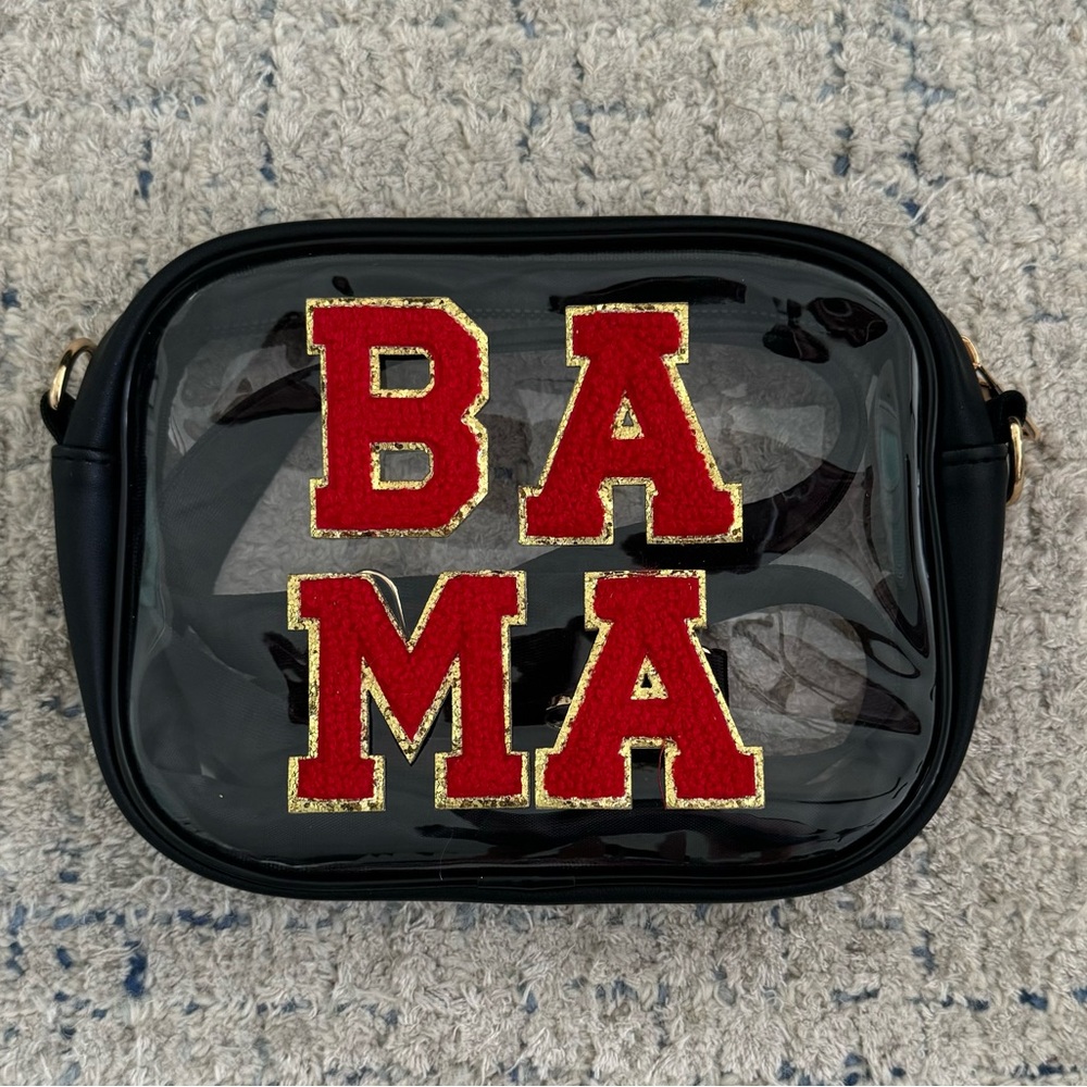 Clear crossbody stadium bag